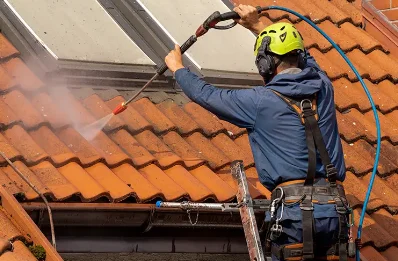 Démoussage et hydrofuge de toiture au Bardon